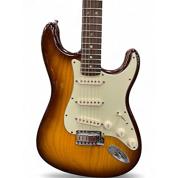 Used Fender American Deluxe Stratocaster Tobacco Sunburst Solid Body Electric Guitar