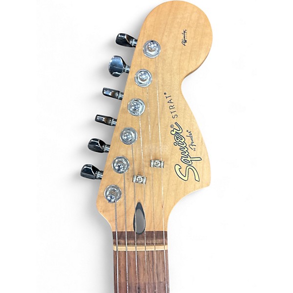 Used Squier Affinity Stratocaster Black Solid Body Electric Guitar