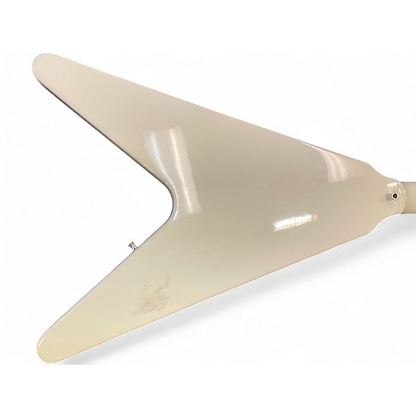 Used 2023 Gibson FLYING V FLOYD ROSE Cream Solid Body Electric Guitar