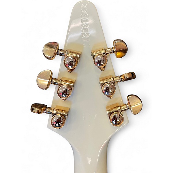 Used 2023 Gibson FLYING V FLOYD ROSE Cream Solid Body Electric Guitar