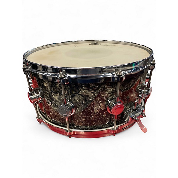 Used DW 14in Collectors SSC Maple  Silver Abalone Drum