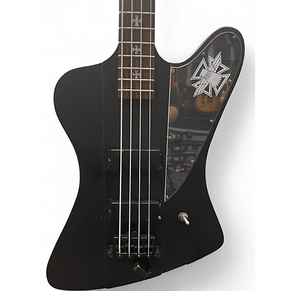 Used Epiphone Nikki Sixx Signature Blackbird MATTE BLACK Electric Bass Guitar