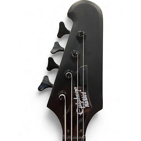 Used Epiphone Nikki Sixx Signature Blackbird MATTE BLACK Electric Bass Guitar