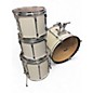 Used Ludwig 4 Piece rocker white  Drum Kit