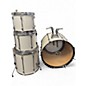 Used Ludwig 4 Piece rocker white  Drum Kit