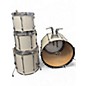 Used Ludwig 4 Piece rocker white  Drum Kit