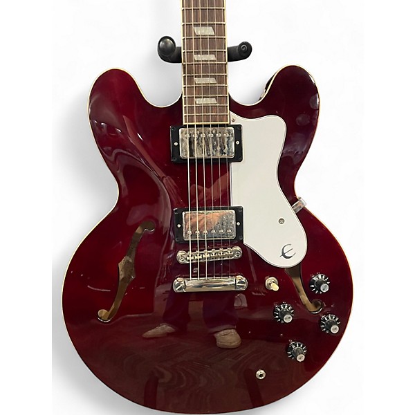 Used Epiphone Noel Gallagher Riviera Dark Wine Red Solid Body Electric Guitar