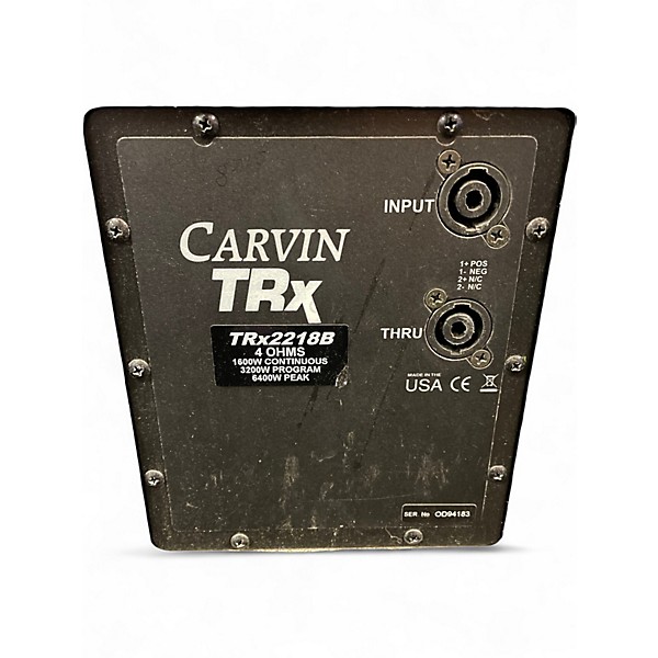 Used Carvin TRX2218B Dual 18 Inch Unpowered Subwoofer