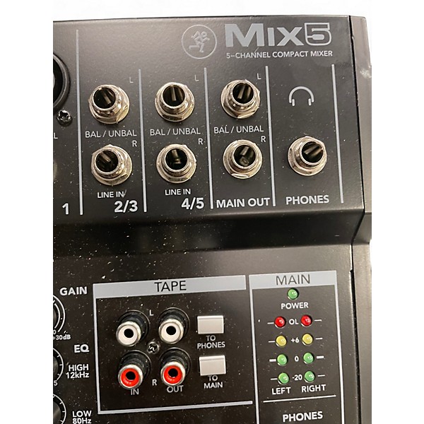 Used Mackie Mix5 Unpowered Mixer