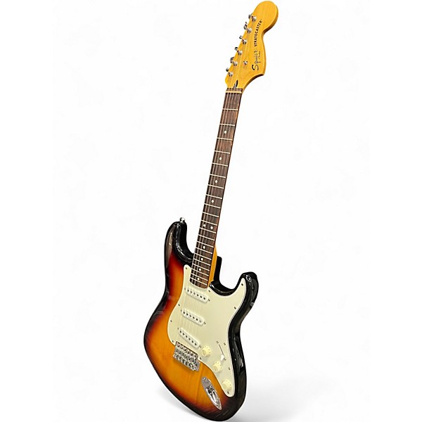 Used Squier Vintage Modified Stratocaster 3 Tone Sunburst Solid Body Electric Guitar
