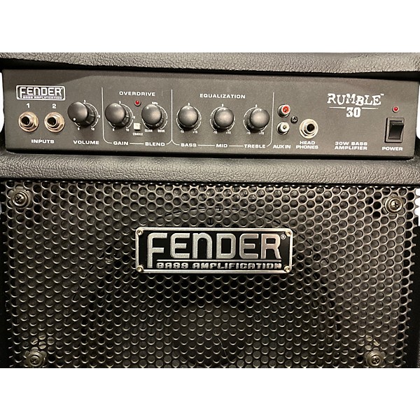 Used Fender Rumble 30 30W 1x10 Bass Combo Amp