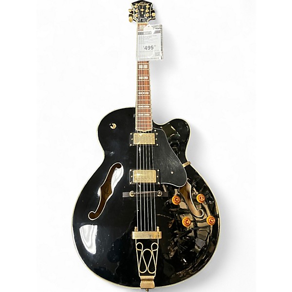 Used Oscar Schmidt OE40B Black Hollow Body Electric Guitar