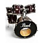 Used 1980s Pearl 5 Piece USA Maple Shell Pack Wine Red Drum Kit