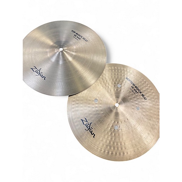 Used Zildjian 14in Quick Beat Hi Hat Pair Cymbal