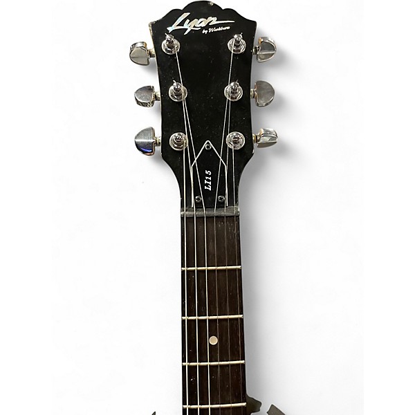 Used Lyon LI15 Black Solid Body Electric Guitar