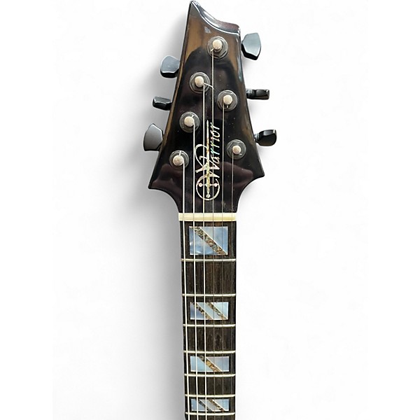 Used Warrior Dran Michael African Zebra Wood Solid Body Electric Guitar