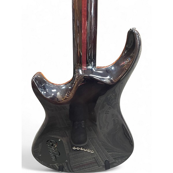 Used Warrior Dran Michael African Zebra Wood Solid Body Electric Guitar