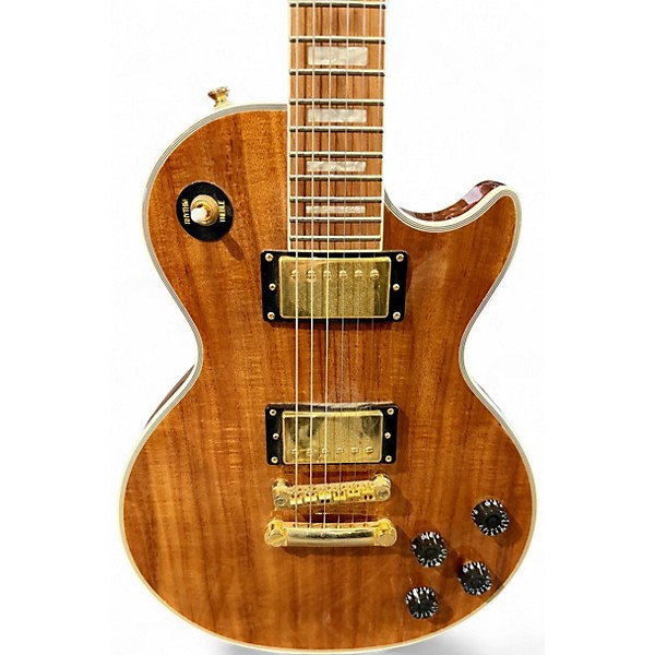 Used Epiphone Les Paul Custom Pro Koa Solid Body Electric Guitar