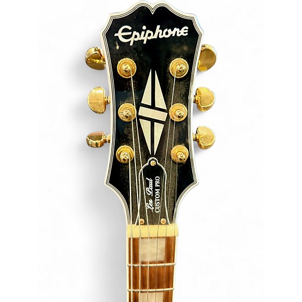 Used Epiphone Les Paul Custom Pro Koa Solid Body Electric Guitar