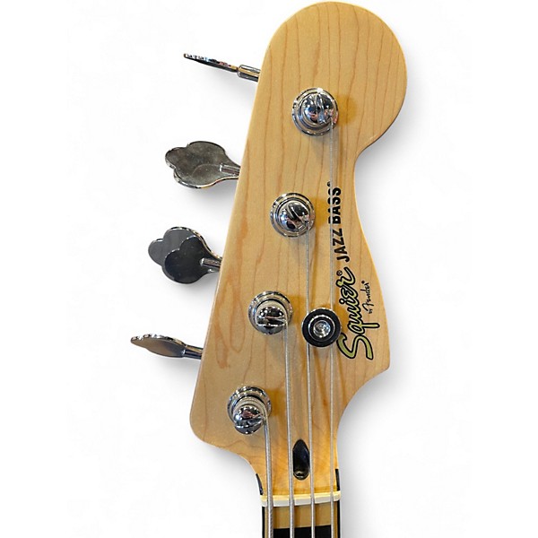 Used Squier jazz bass Natural Electric Bass Guitar