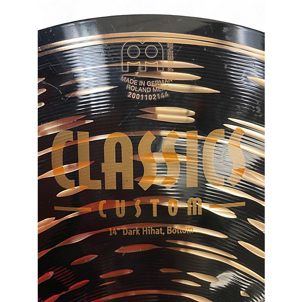 Used MEINL 14in Classic Custom Dark Hi Hat Pair Cymbal