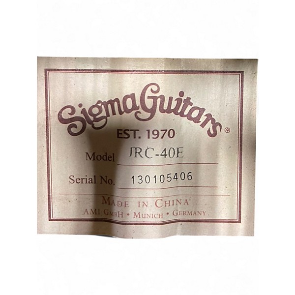 Used SIGMA JRC-40E Natural Acoustic Electric Guitar