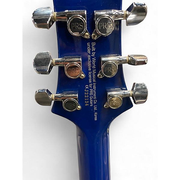 Used PRS Custom 24 Blue Solid Body Electric Guitar