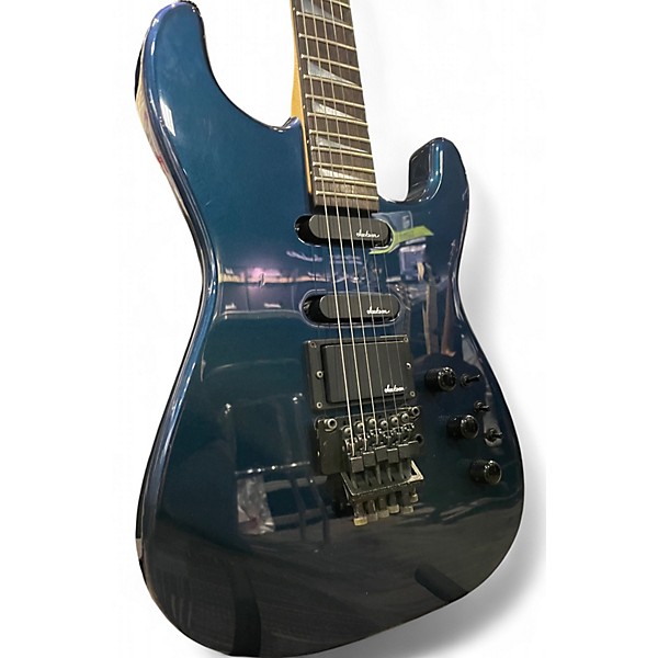 Vintage 1980s Jackson/charvel MODEL 4 Midnight Blue Solid Body Electric Guitar