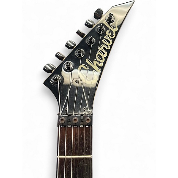 Used Charvel 375 Deluxe Metalic Black Solid Body Electric Guitar