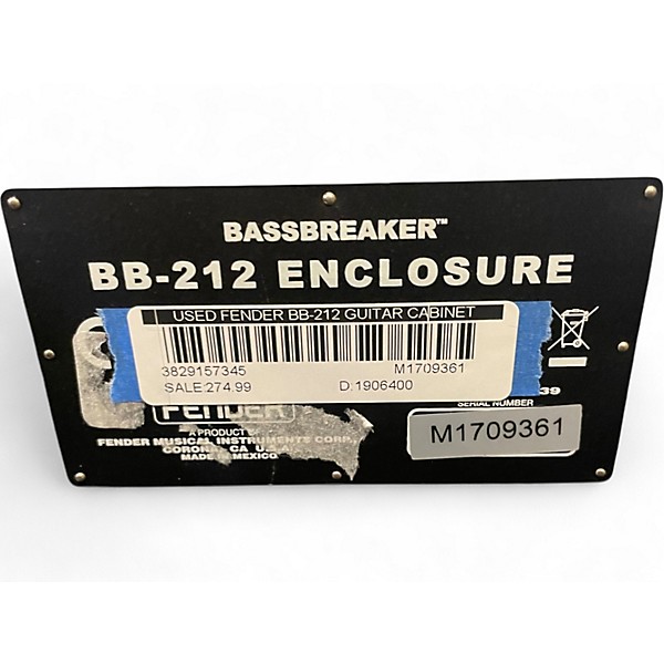 Used Fender BB-212 Guitar Cabinet