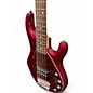 Used Ernie Ball Music Man Sting Ray 5 Trans Crimson Red Electric Bass Guitar