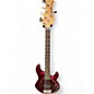 Used Ernie Ball Music Man Sting Ray 5 Trans Crimson Red Electric Bass Guitar