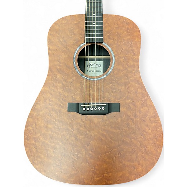 Used Martin Special Birdseye HPL X Series Dreadnought Mahogany Acoustic Guitar