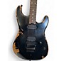 Used Charvel Pro-Mod Relic Series SD1 HH FR PF Weathered Black Solid Body Electric Guitar