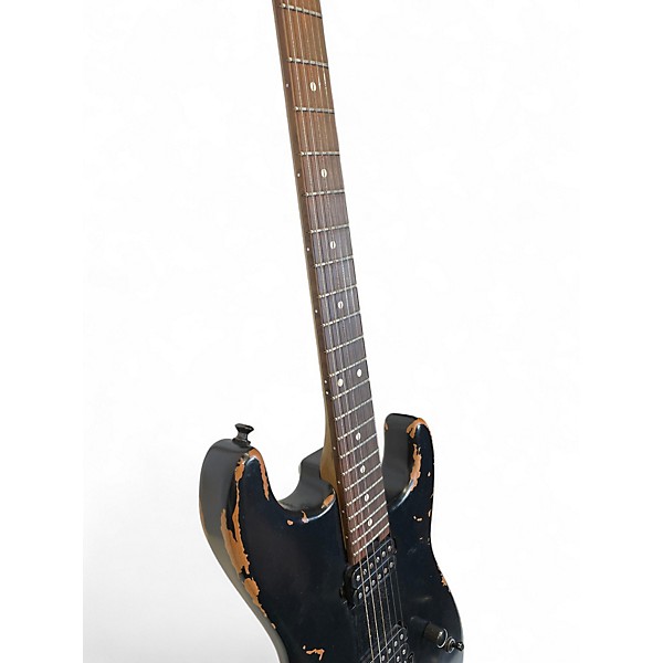 Used Charvel Pro-Mod Relic Series SD1 HH FR PF Weathered Black Solid Body Electric Guitar