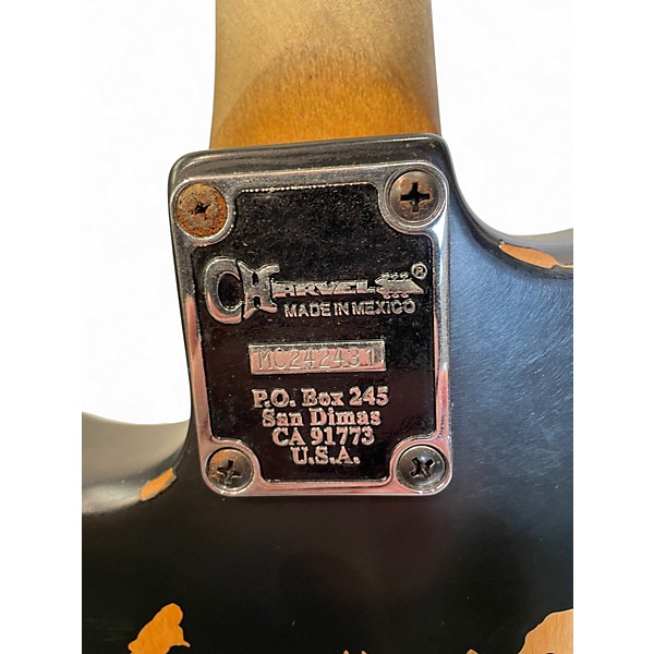 Used Charvel Pro-Mod Relic Series SD1 HH FR PF Weathered Black Solid Body Electric Guitar