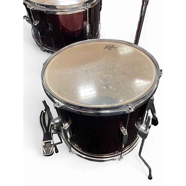 Used Rogue 5 Piece 5-Piece Complete Drum Set Red Drum Kit