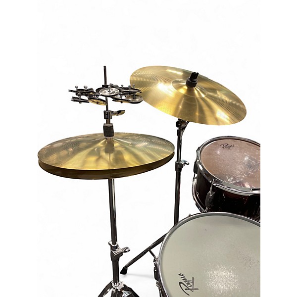 Used Rogue 5 Piece 5-Piece Complete Drum Set Red Drum Kit
