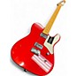 Used Fender 75th Anniversary Cabronita Telecaster Crimson Transparent Solid Body Electric Guitar
