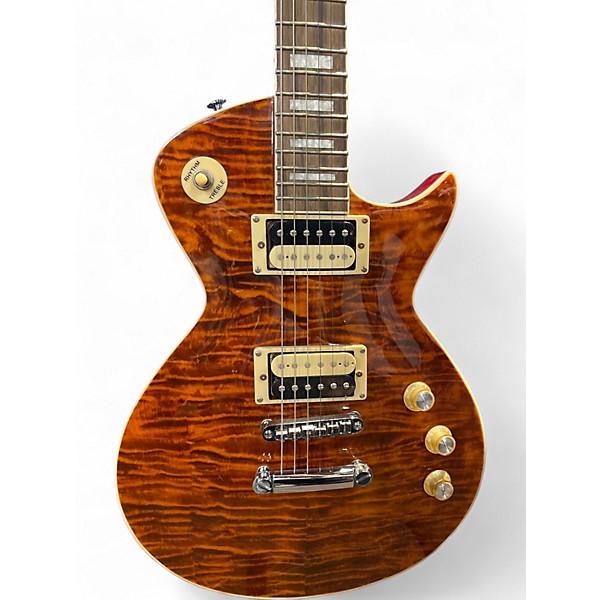 Used Tagima Mirach Flammed Maple Top Solid Body Electric Guitar