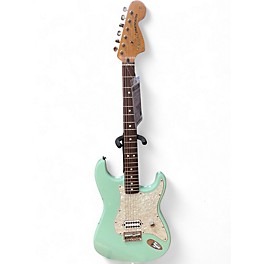 Used 2001 Fender Tom Delonge Signature Stratocaster Surf Green Solid Body Electric Guitar