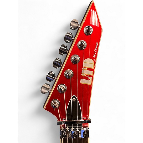 Used ESP LTD M1 CUSTOM 87 Candy Apple Red Solid Body Electric Guitar