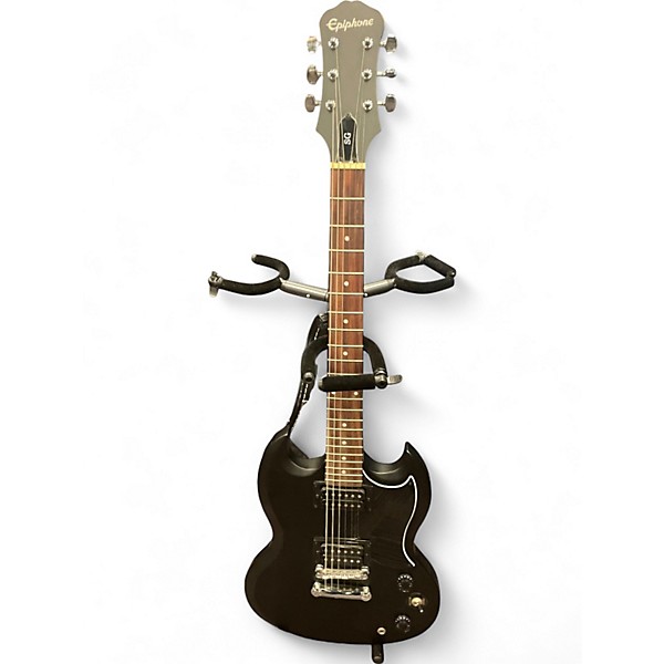 Used 2022 Epiphone SG Black Solid Body Electric Guitar
