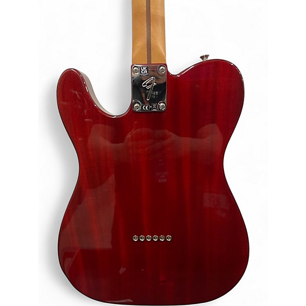 Used Fender Player II Telecaster Chambered Mahogany Trans Red Solid Body Electric Guitar
