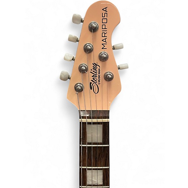 Used Sterling by Music Man MARIPOSA Pink Solid Body Electric Guitar