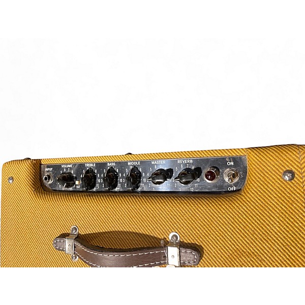 Used Fender Blues Junior Lacquered Tweed 15W 1X12 Tube Guitar Combo Amp