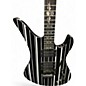 Used Schecter Guitar Research Synyster Gates Signature Custom S Black with White Pinstripes Solid Body Electric Guitar