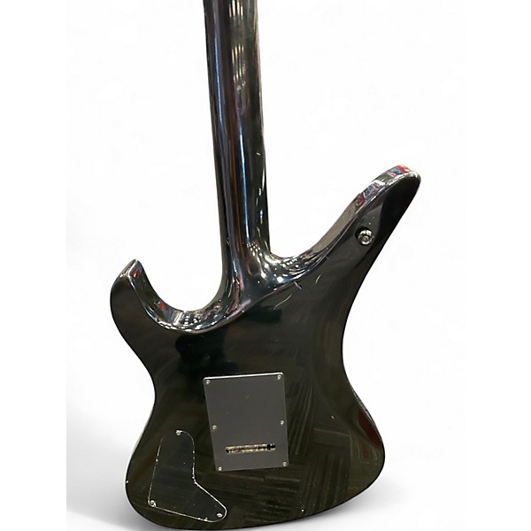 Used Schecter Guitar Research Synyster Gates Signature Custom S Black with White Pinstripes Solid Body Electric Guitar
