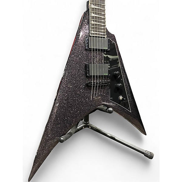 Used ESP LTD KIRK HAMMETT SIGNATURE KHV BLACK SPARKLE Solid Body Electric Guitar