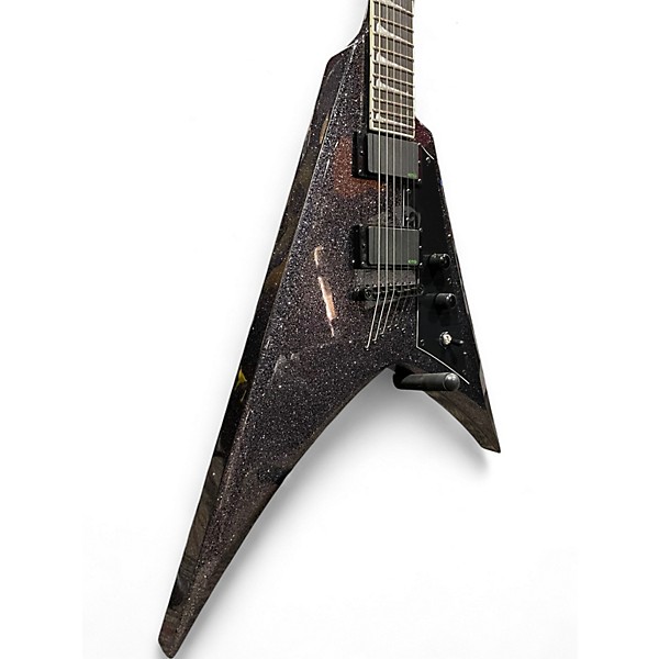 Used ESP LTD KIRK HAMMETT SIGNATURE KHV BLACK SPARKLE Solid Body Electric Guitar